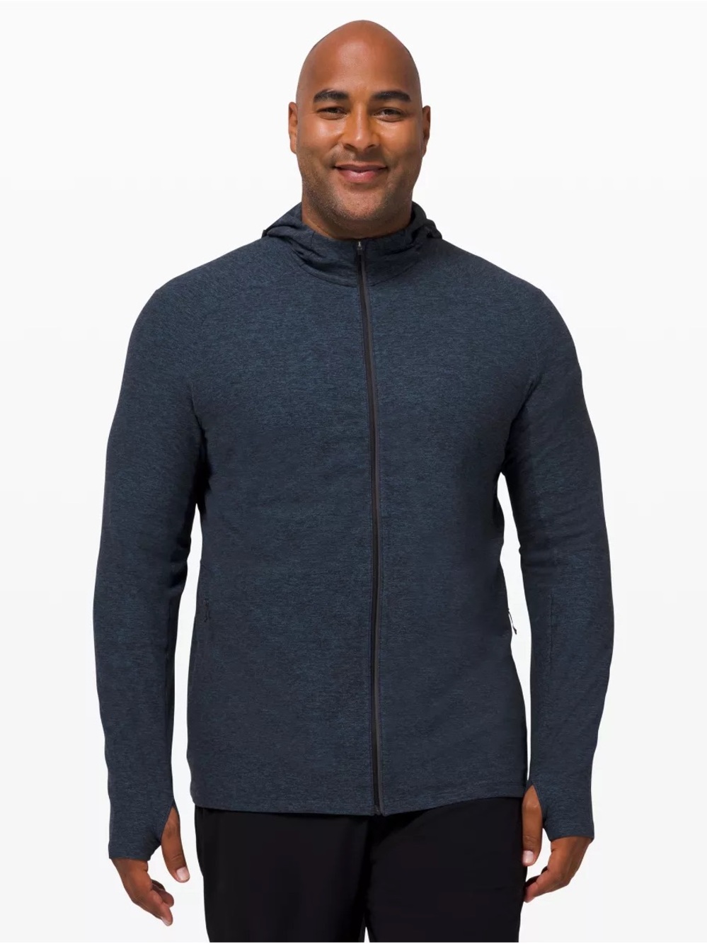 Men's Lululemon Surge Full-Zip Hooded Jacket in Dark Heather Grey L